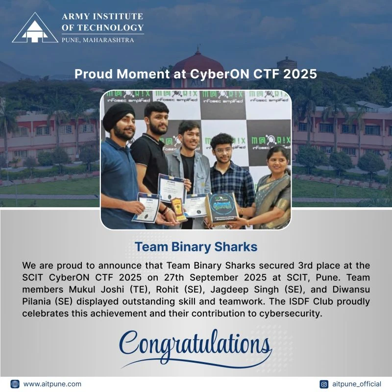 CyberON CTF 2025: Binary Sharks strike, original post image